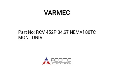RCV 452P 34,67 NEMA180TC MONT.UNIV