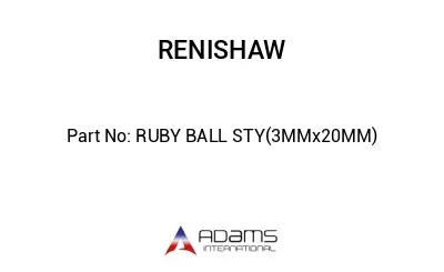 RUBY BALL STY(3MMx20MM)
