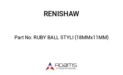 RUBY BALL STYLI (18MMx11MM)
