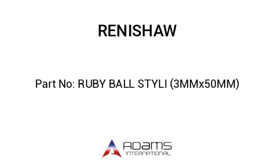 RUBY BALL STYLI (3MMx50MM)