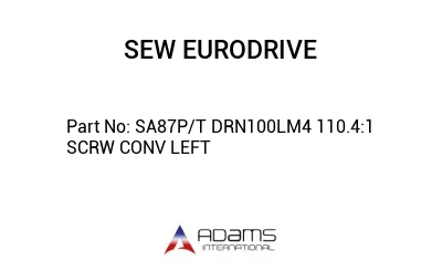 SA87P/T DRN100LM4 110.4:1 SCRW CONV LEFT