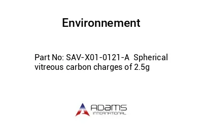 SAV-X01-0121-A  Spherical vitreous carbon charges of 2.5g