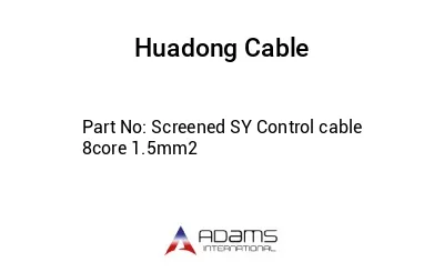 Screened SY Control cable 8core 1.5mm2 