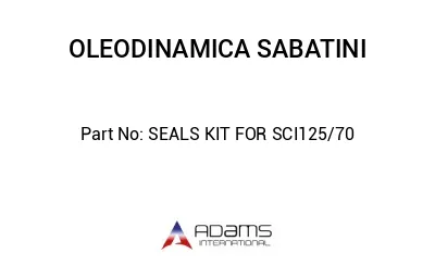 SEALS KIT FOR SCI125/70
