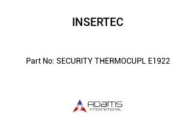SECURITY THERMOCUPL E1922