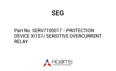 SERV7100017 - PROTECTION DEVICE XI1S1/ SENSITIVE OVERCURRENT RELAY