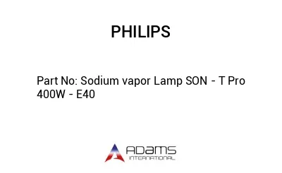 Sodium vapor Lamp SON - T Pro 400W - E40
