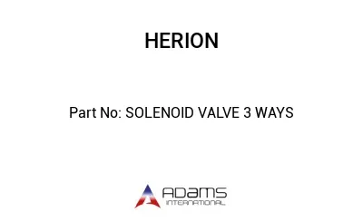 SOLENOID VALVE 3 WAYS