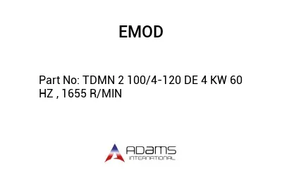 TDMN 2 100/4-120 DE 4 KW 60 HZ , 1655 R/MIN