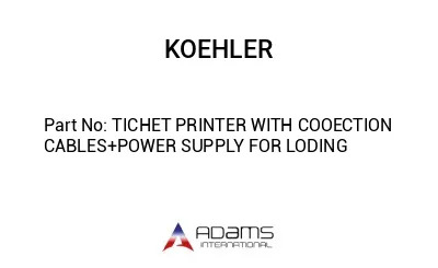 TICHET PRINTER WITH COOECTION CABLES+POWER SUPPLY FOR LODING