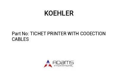 TICHET PRINTER WITH COOECTION CABLES