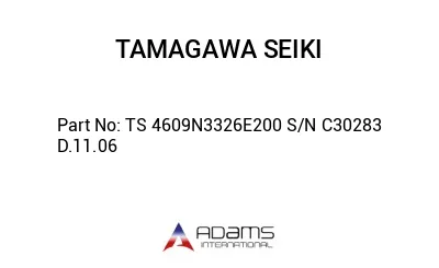 TS 4609N3326E200 S/N C30283 D.11.06