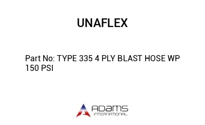 TYPE 335 4 PLY BLAST HOSE WP 150 PSI