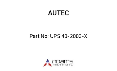 UPS 40-2003-X
