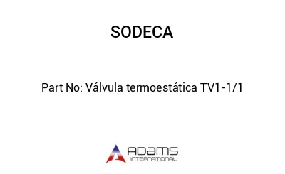 Válvula termoestática TV1-1/1
