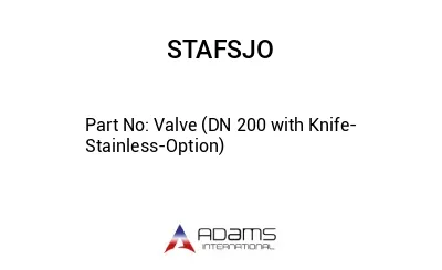 Valve (DN 200 with Knife-Stainless-Option)