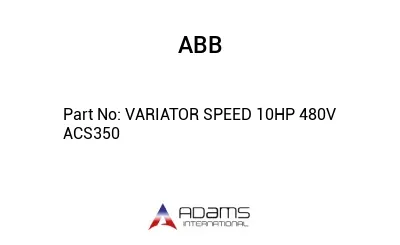 VARIATOR SPEED 10HP 480V ACS350