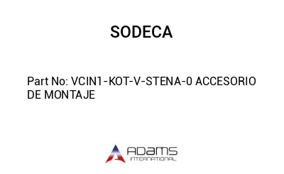 VCIN1-KOT-V-STENA-0 ACCESORIO DE MONTAJE