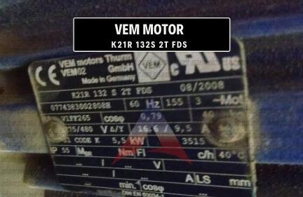 VEM MOTORS - K21R 132S 2T FDS
