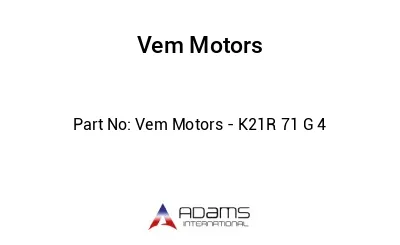 Vem Motors - K21R 71 G 4