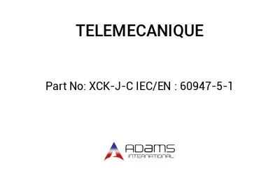 XCK-J-C IEC/EN : 60947-5-1