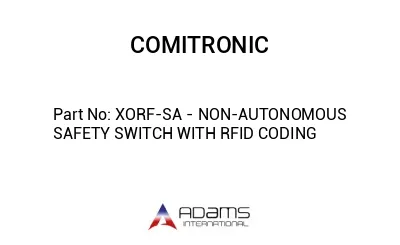 XORF-SA - NON-AUTONOMOUS SAFETY SWITCH WITH RFID CODING