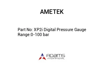 XP2i Digital Pressure Gauge Range:0-100 bar