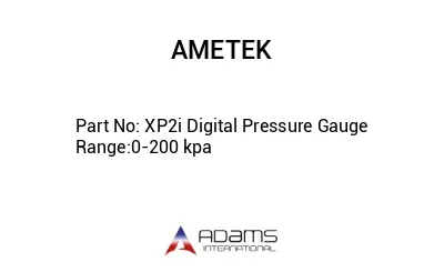 XP2i Digital Pressure Gauge Range:0-200 kpa